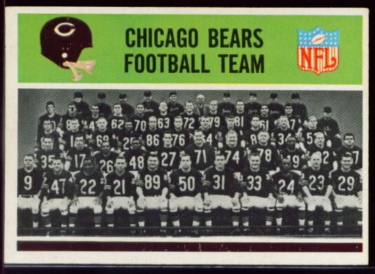15 Bears Team Card